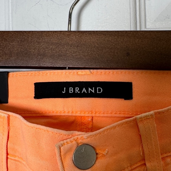 J Brand Maria High Rise Skinny Jeans Orange Size 24 Stretch Denim NWT - Picture 2 of 8